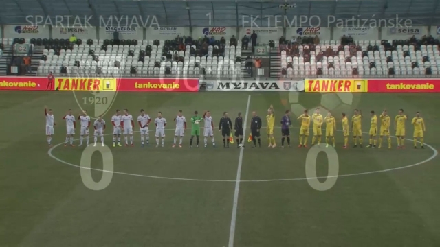 Futbal: Spartak Myjava - FK TEMPO Partizánske 4:0