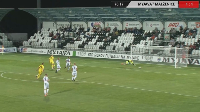 Futbal 7.kolo:  Spartak Myjava - OFK Malženice